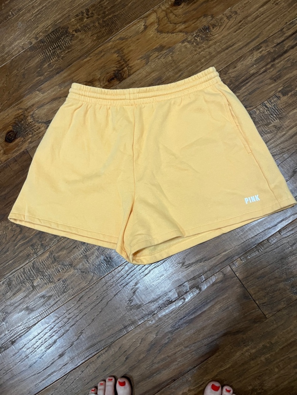 LARGE PINK Victoria's Secret Peach Drawstring (inside waistband) Lounge Shorts